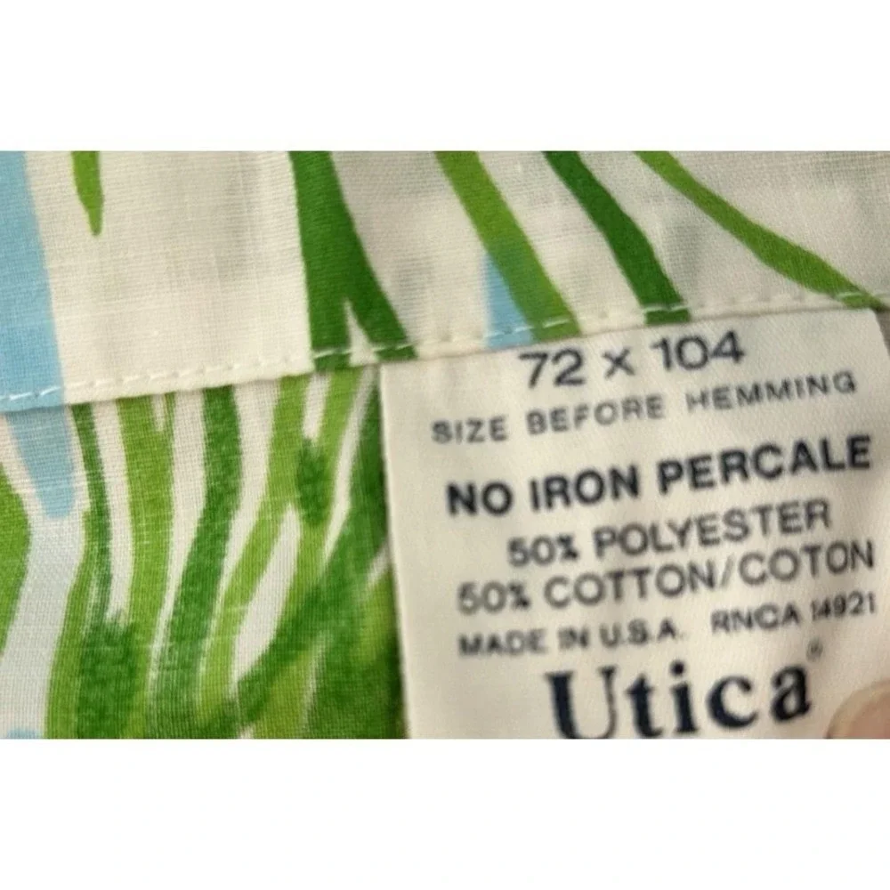 Vintage stevens utica purple floral Standard  Bedding Lot Of 2 Flat Sheet 72x104